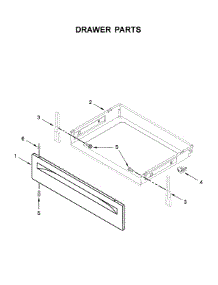 Drawer Parts parts for Whirlpool Electric Range WFE525S0JT0 from AppliancePartsPros.com