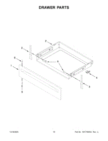 Drawer Parts parts for Whirlpool Electric Range WFE525S0JT4 from AppliancePartsPros.com