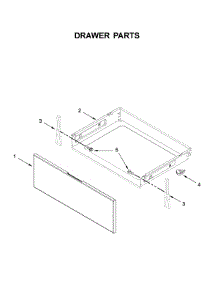 Drawer Parts parts for Whirlpool Electric Range WFE525S0JV0 from AppliancePartsPros.com