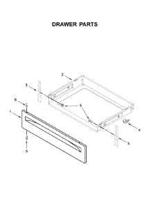 Drawer Parts parts for Whirlpool Electric Range WFE525S0JW0 from AppliancePartsPros.com