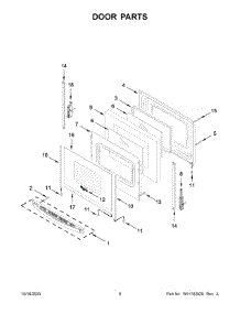 Door Parts parts for Whirlpool Electric Range WFE525S0JZ4 from AppliancePartsPros.com