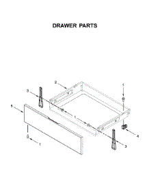 Drawer Parts parts for Whirlpool Electric Range WFE535S0JS0 from AppliancePartsPros.com