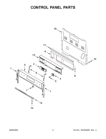 Control Panel Parts parts for Whirlpool Electric Range WFE550S0LB2 from AppliancePartsPros.com