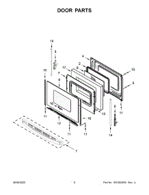 Door Parts parts for Whirlpool Electric Range WFE550S0LB2 from AppliancePartsPros.com