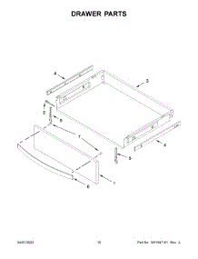 Drawer Parts parts for Whirlpool Electric Range WFE775H0HB4 from AppliancePartsPros.com