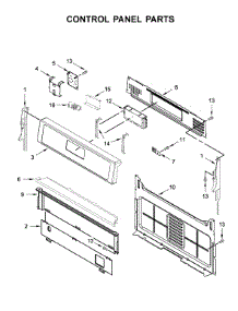 Control Panel Parts parts for Whirlpool Gas Range WFG510S0HB1 from AppliancePartsPros.com