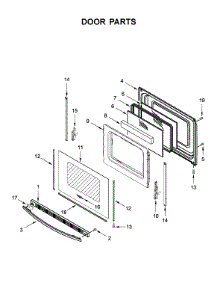 Door Parts parts for Whirlpool Gas Range WFG510S0HB1 from AppliancePartsPros.com