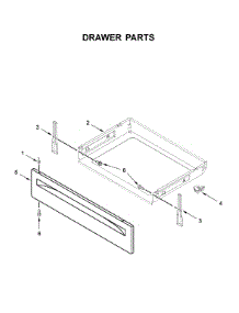 Drawer Parts parts for Whirlpool Gas Range WFG515S0JB0 from AppliancePartsPros.com