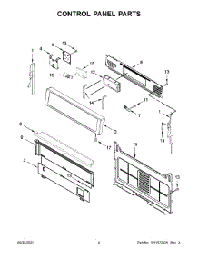 Control Panel Parts parts for Whirlpool Gas Range WFG515S0JB2 from AppliancePartsPros.com