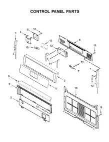 Control Panel Parts parts for Whirlpool Gas Range WFG515S0JS0 from AppliancePartsPros.com