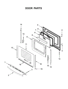 Door Parts parts for Whirlpool Gas Range WFG515S0JS0 from AppliancePartsPros.com