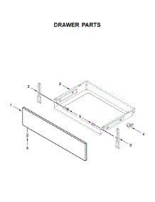 Drawer Parts parts for Whirlpool Gas Range WFG515S0JS0 from AppliancePartsPros.com