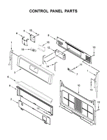 Control Panel Parts parts for Whirlpool Gas Range WFG515S0JW0 from AppliancePartsPros.com