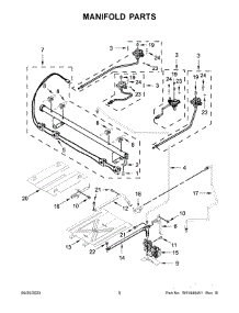 Manifold Parts parts for Whirlpool Gas Range WFG515S0MS0 from AppliancePartsPros.com