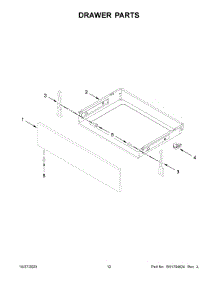 Drawer Parts parts for Whirlpool Gas Range WFG515S0MS1 from AppliancePartsPros.com