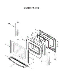 Door Parts parts for Whirlpool Gas Range WFG520S0FS1 from AppliancePartsPros.com