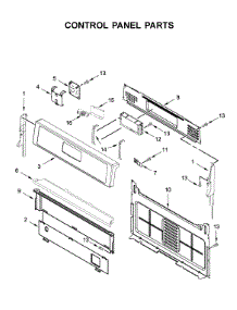 Control Panel Parts parts for Whirlpool Gas Range WFG525S0JB0 from AppliancePartsPros.com