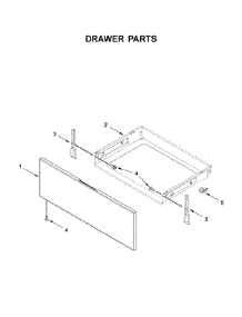 Drawer Parts parts for Whirlpool Gas Range WFG525S0JS1 from AppliancePartsPros.com