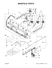 Manifold Parts parts for Whirlpool Gas Range WFG525S0JS5 from AppliancePartsPros.com