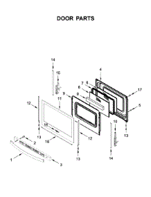Door Parts parts for Whirlpool Gas Range WFG525S0JT0 from AppliancePartsPros.com