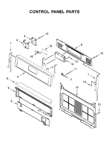 Control Panel Parts parts for Whirlpool Gas Range WFG525S0JT1 from AppliancePartsPros.com