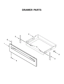 Drawer Parts parts for Whirlpool Gas Range WFG525S0JT1 from AppliancePartsPros.com