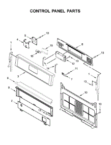 Control Panel Parts parts for Whirlpool Gas Range WFG525S0JV0 from AppliancePartsPros.com