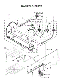 Manifold Parts parts for Whirlpool Gas Range WFG525S0JV1 from AppliancePartsPros.com