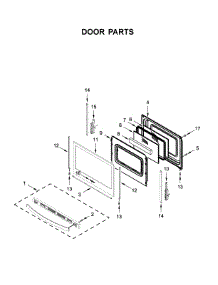 Door Parts parts for Whirlpool Gas Range WFG525S0JV1 from AppliancePartsPros.com