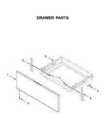 Drawer Parts parts for Whirlpool Gas Range WFG525S0JV1 from AppliancePartsPros.com