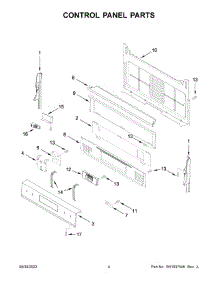 Control Panel Parts parts for Whirlpool Gas Range WFG525S0JV5 from AppliancePartsPros.com