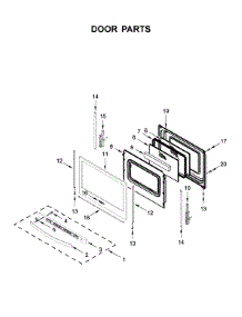 Door Parts parts for Whirlpool Gas Range WFG525S0JW1 from AppliancePartsPros.com