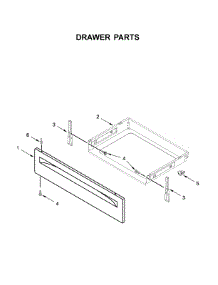 Drawer Parts parts for Whirlpool Gas Range WFG525S0JW1 from AppliancePartsPros.com