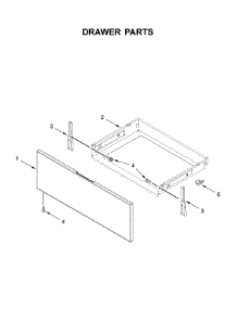 Drawer Parts parts for Whirlpool Gas Range WFG525S0JZ0 from AppliancePartsPros.com