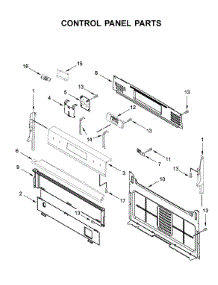 Control Panel Parts parts for Whirlpool Gas Range WFG525S0JZ1 from AppliancePartsPros.com