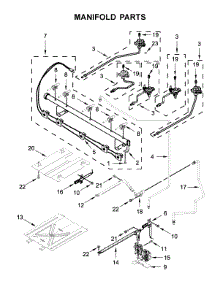 Manifold Parts parts for Whirlpool Gas Range WFG525S0JZ1 from AppliancePartsPros.com