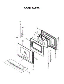 Door Parts parts for Whirlpool Gas Range WFG525S0JZ1 from AppliancePartsPros.com