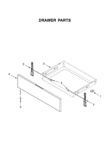 Drawer Parts parts for Whirlpool Gas Range WFG525S0JZ1 from AppliancePartsPros.com