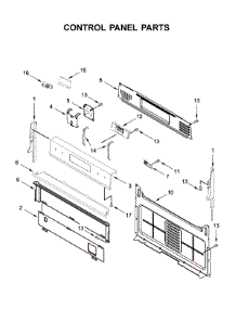 Control Panel Parts parts for Whirlpool Gas Range WFG535S0JS0 from AppliancePartsPros.com