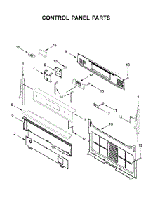 Control Panel Parts parts for Whirlpool Gas Range WFG535S0JS1 from AppliancePartsPros.com