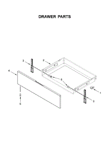 Drawer Parts parts for Whirlpool Gas Range WFG535S0JS1 from AppliancePartsPros.com