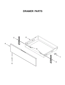 Drawer Parts parts for Whirlpool Gas Range WFG535S0JV0 from AppliancePartsPros.com