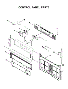 Control Panel Parts parts for Whirlpool Gas Range WFG535S0JZ0 from AppliancePartsPros.com