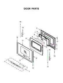 Door Parts parts for Whirlpool Gas Range WFG535S0JZ1 from AppliancePartsPros.com