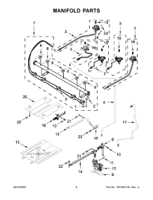 Manifold Parts parts for Whirlpool Gas Range WFG535S0LS4 from AppliancePartsPros.com