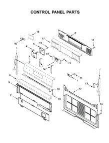 Control Panel Parts parts for Whirlpool Gas Range WFG550S0HV2 from AppliancePartsPros.com