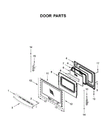Door Parts parts for Whirlpool Gas Range WFG550S0HV2 from AppliancePartsPros.com