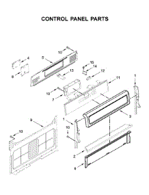 Control Panel Parts parts for Whirlpool Gas Range WFG770H0FZ1 from AppliancePartsPros.com