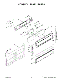 Control Panel Parts parts for Whirlpool Gas Range WFG770H0FZ2 from AppliancePartsPros.com