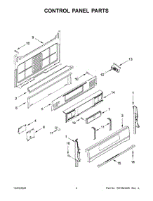 Control Panel Parts parts for Whirlpool Gas Range WFG775H0HV5 from AppliancePartsPros.com